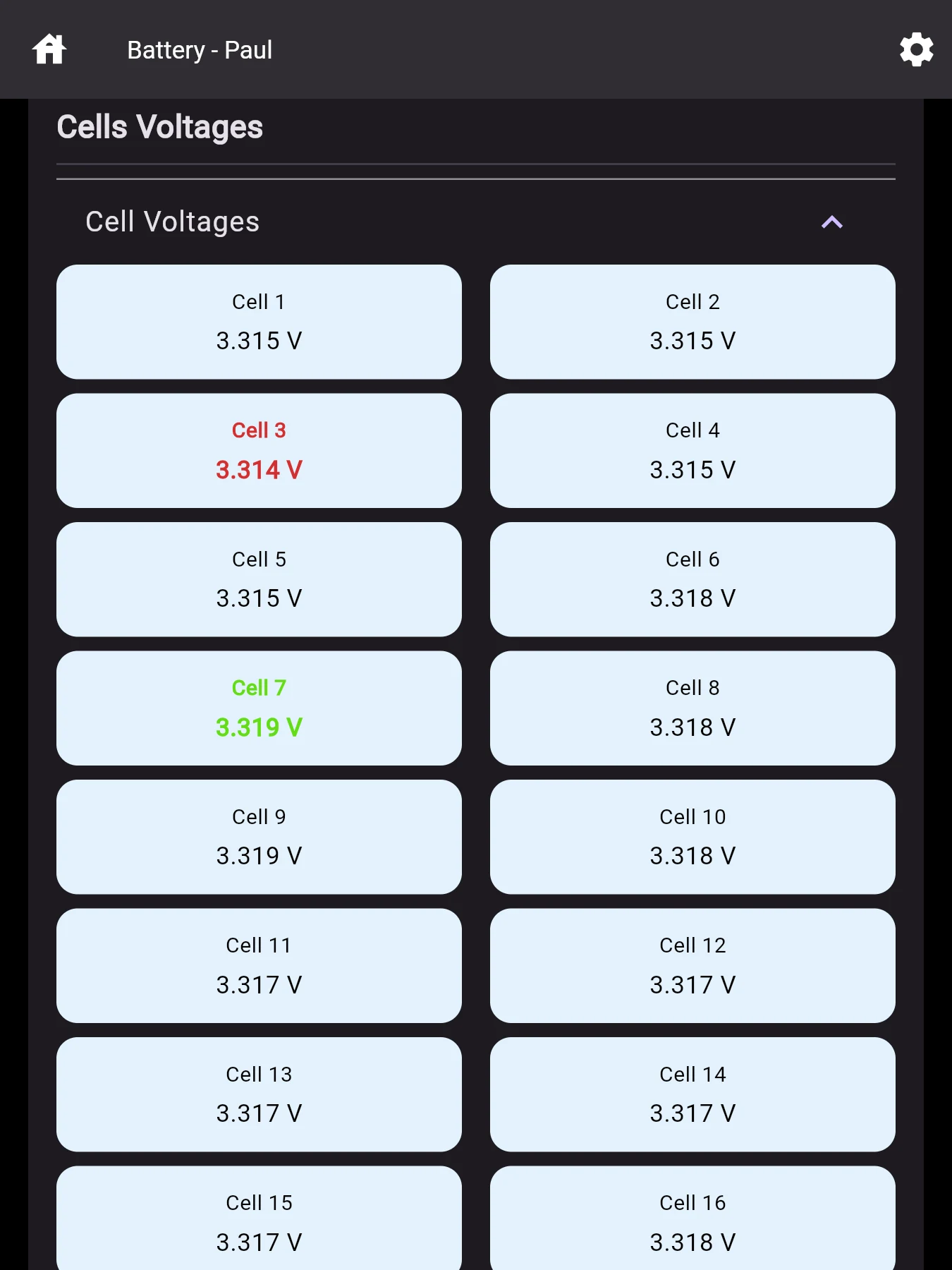 CEPower JK/JBD BMS Monitor screenshot